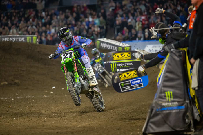 Jason Anderson finished second to Jett Lawrence in Saturday's final. Photo courtesy Align Media.